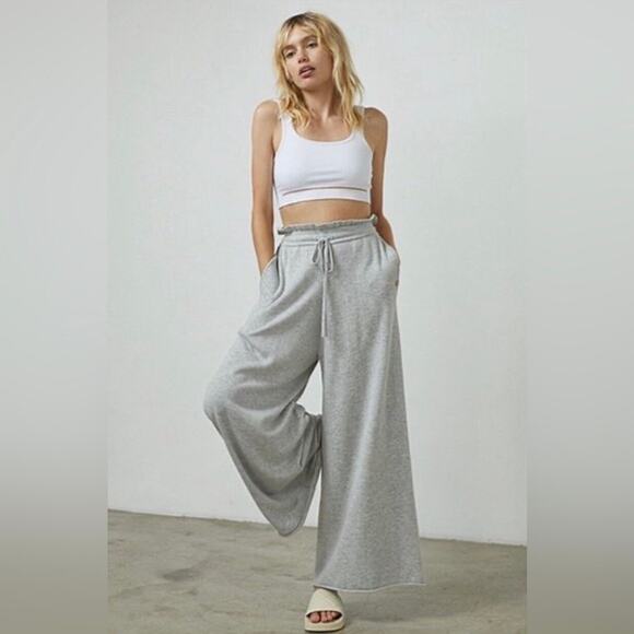 Lunya Gray Wide Leg Pants - Picture 4 of 11